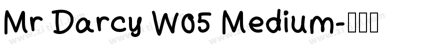 Mr Darcy W05 Medium字体转换